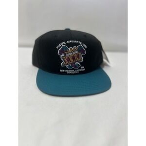 Y2K Vintage 1997 Super Bowl XXXI Hat Logo‎ 7 Snap Back Cap NFL New Orleans